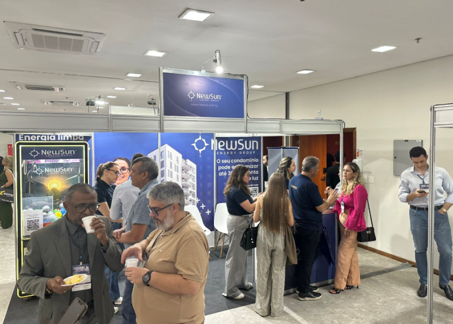 NewSun Energy Group se destaca com maior estande no CONASI Belém e reforça inovação no setor condominial